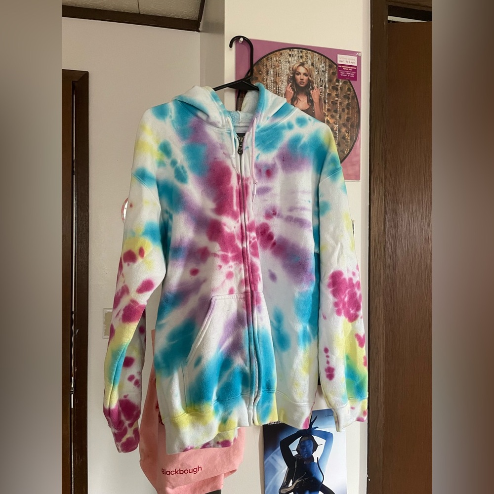 Firework Tie Dye Zip-Up Sweatshirt